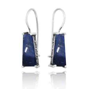 Lapis  Lever Back Earrings