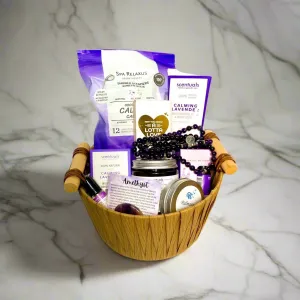 Lavender Lullaby Wellness Basket – The Ultimate Relaxation and Self-Care Gift