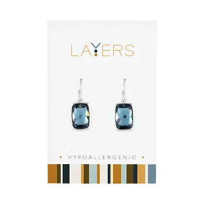 Layers Indian sapphire blue earrings