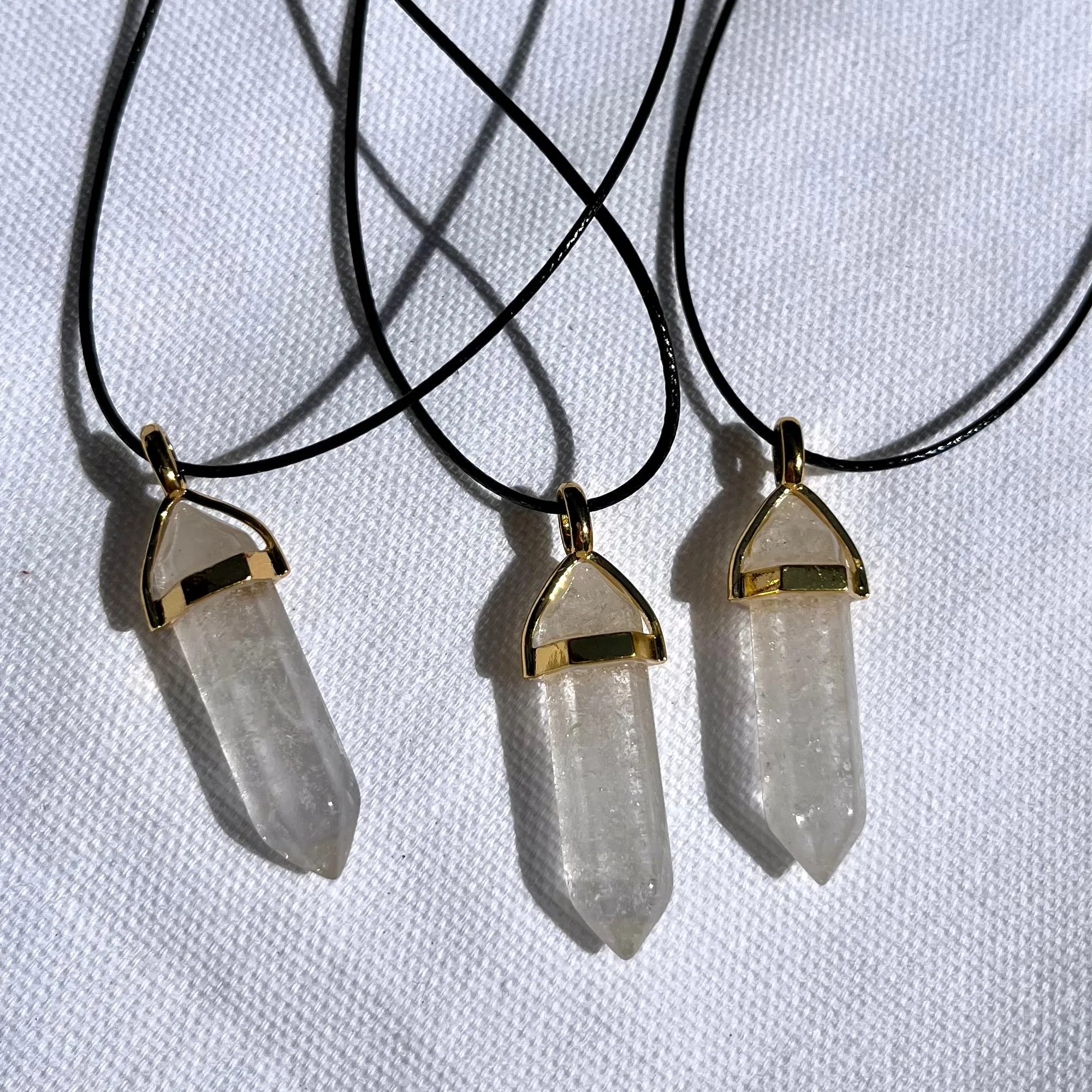 Lithos Point Pendant - Clear Quartz