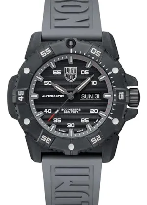 LUMINOX MASTER CARBON SEAL AUTOMATIC BLACK DIAL GREY BAND XS.3862