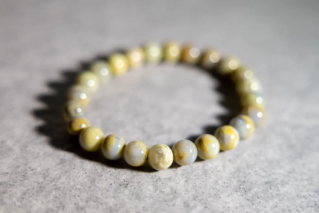 Luxury Green Chalcedony Mini Natural Gemstone Bracelet