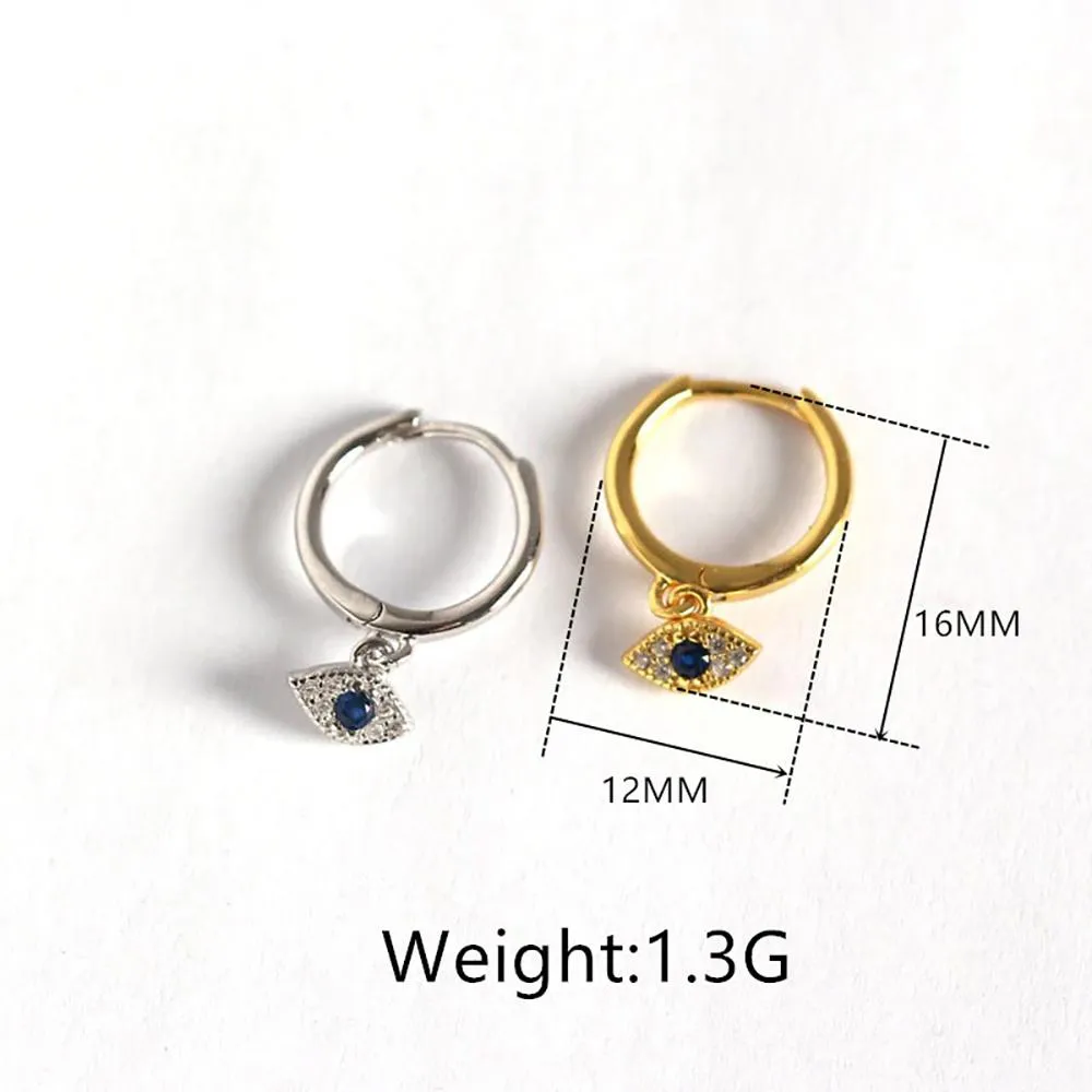 Mini Mythic Eye Charm Stud Earrings