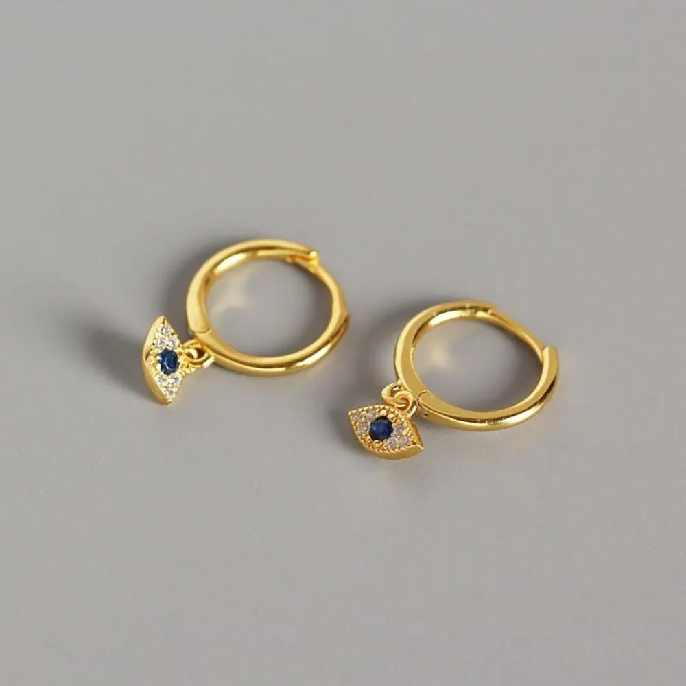 Mini Mythic Eye Charm Stud Earrings