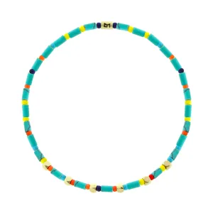 Mini Tetras on Turquoise Beaded Bracelet