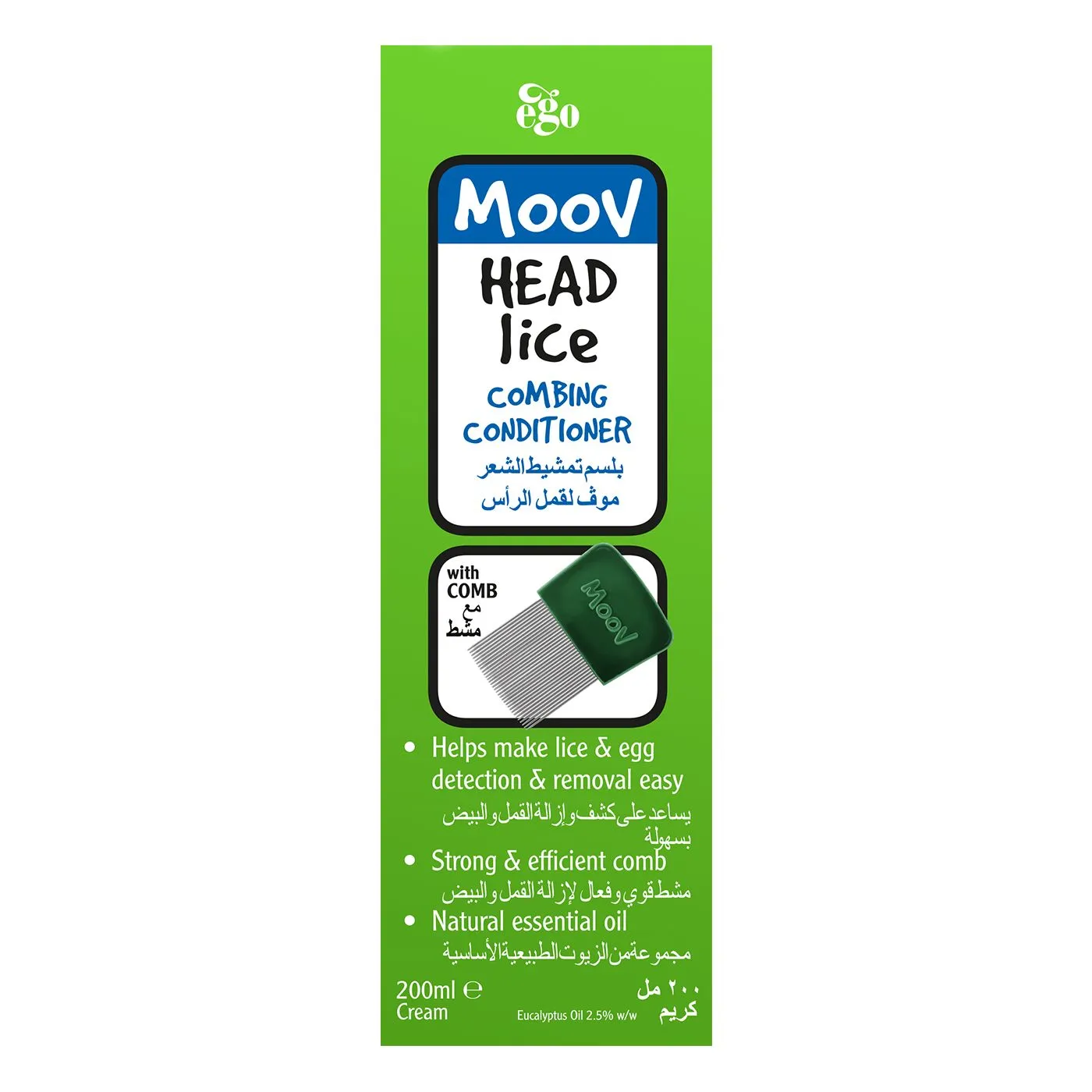 Moov Head Lice   Comb Hair Conditioner 200 ML