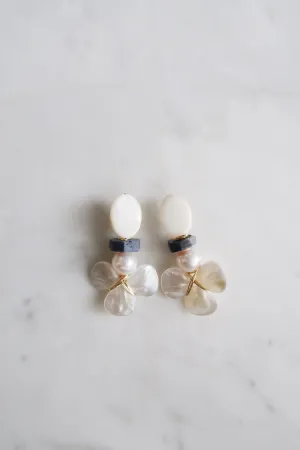 MOP & Sapphire Earrings