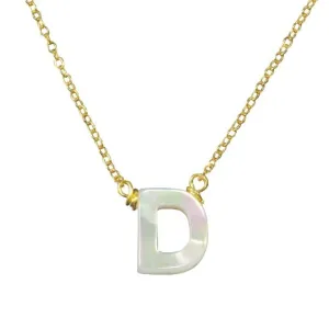 Nacre Initial Necklace