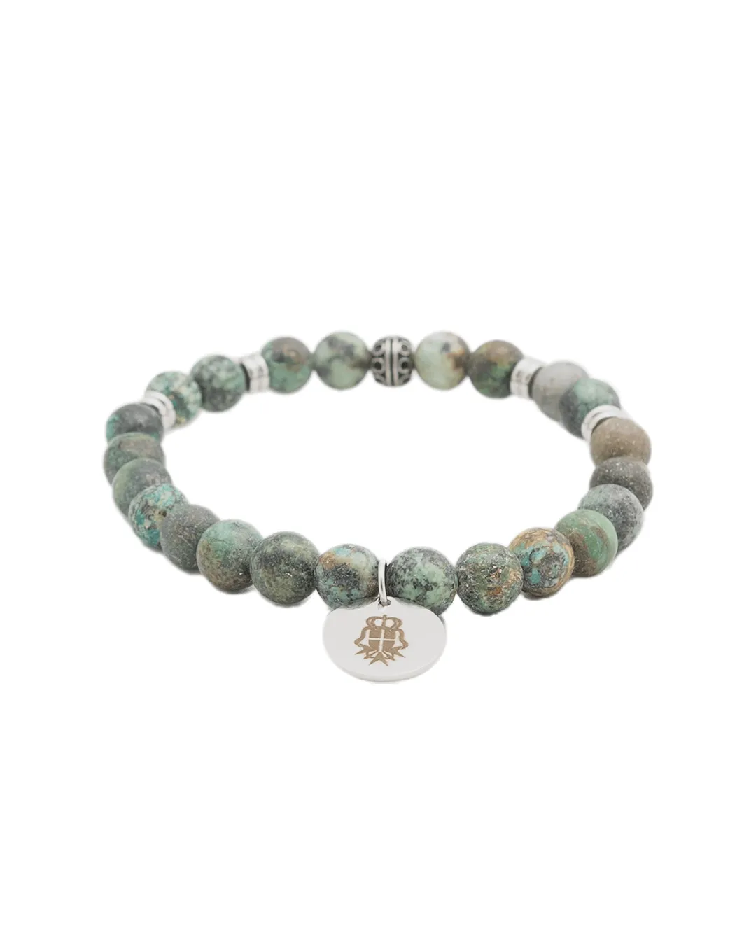 Olive Gemstone Bead Bracelet