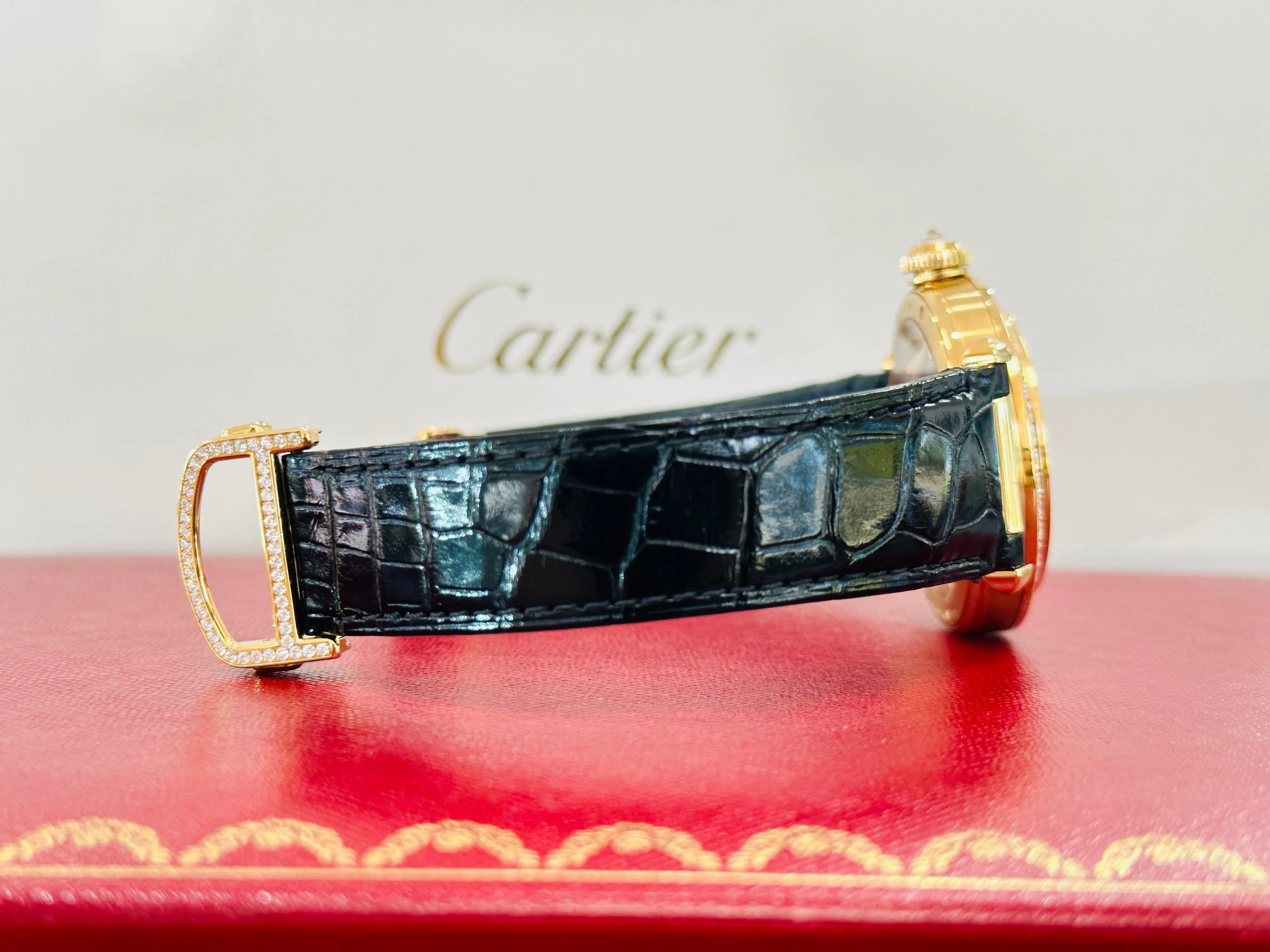 PANTHÈRE JEWELRY WATCHES Pasha de Cartier skeleton Ref. HPI01359 Box and Papers