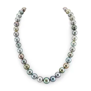 Pastel Multi-Color Tahitian Pearl Necklace, 10.0-12.0mm - AAAA Quality