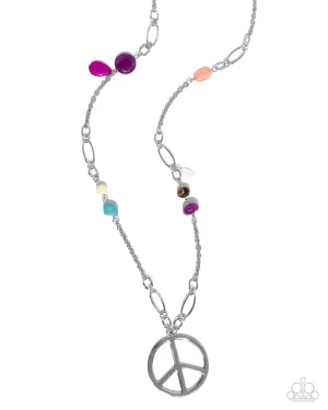 Peaceful Playtime - Purple Necklace - Paparazzi Accessories