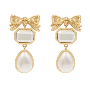 Pearl & Bow Earring