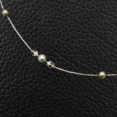 Pearl & Diamond Necklace