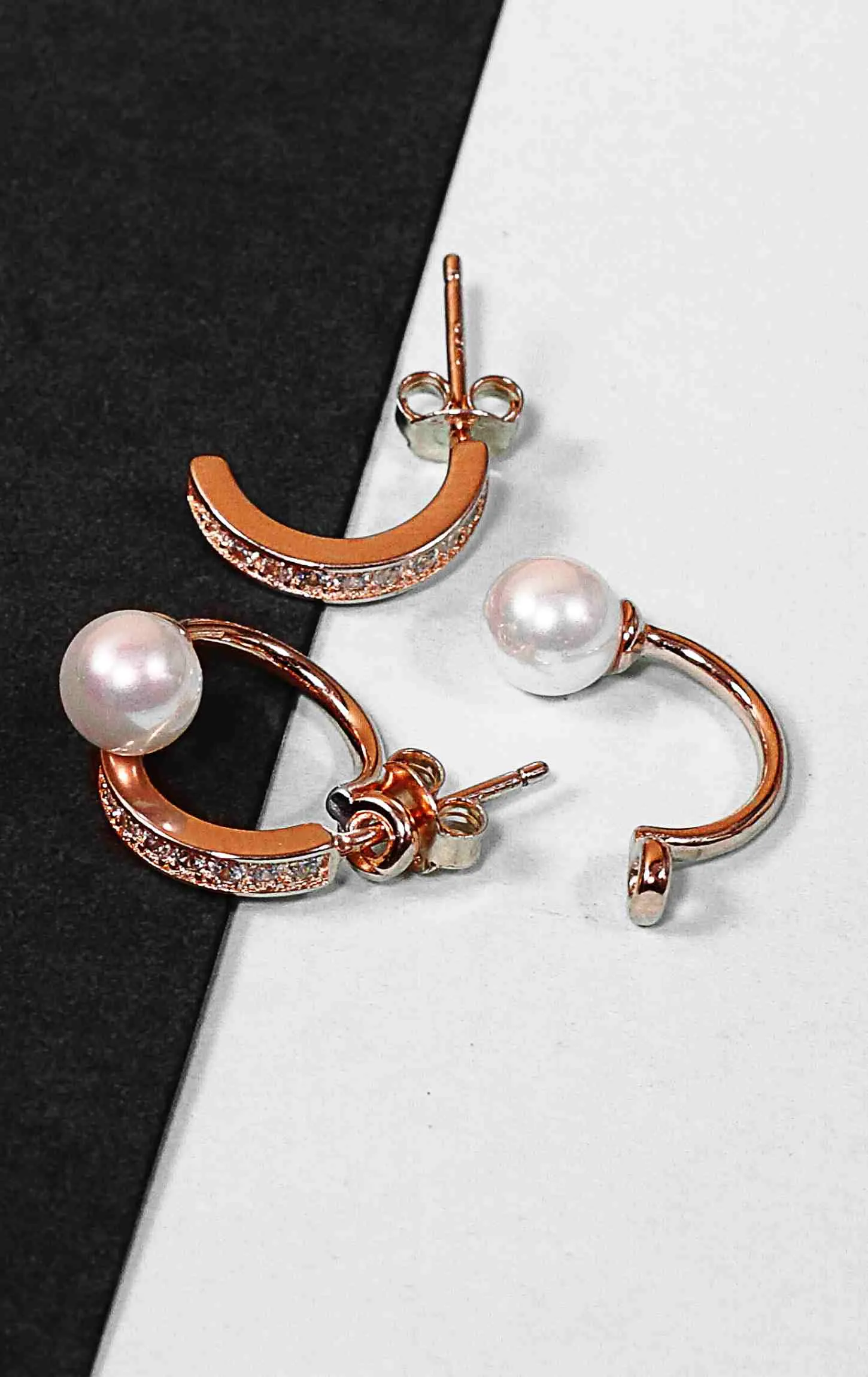 Pearl Drop Earring Rose gold