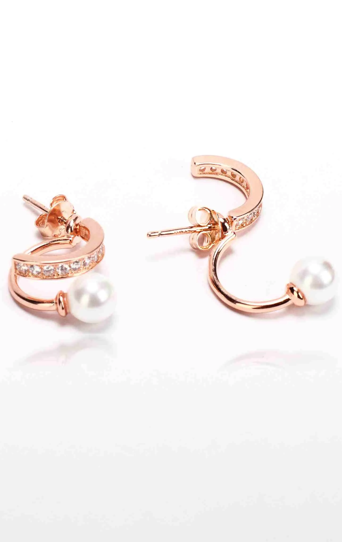 Pearl Drop Earring Rose gold