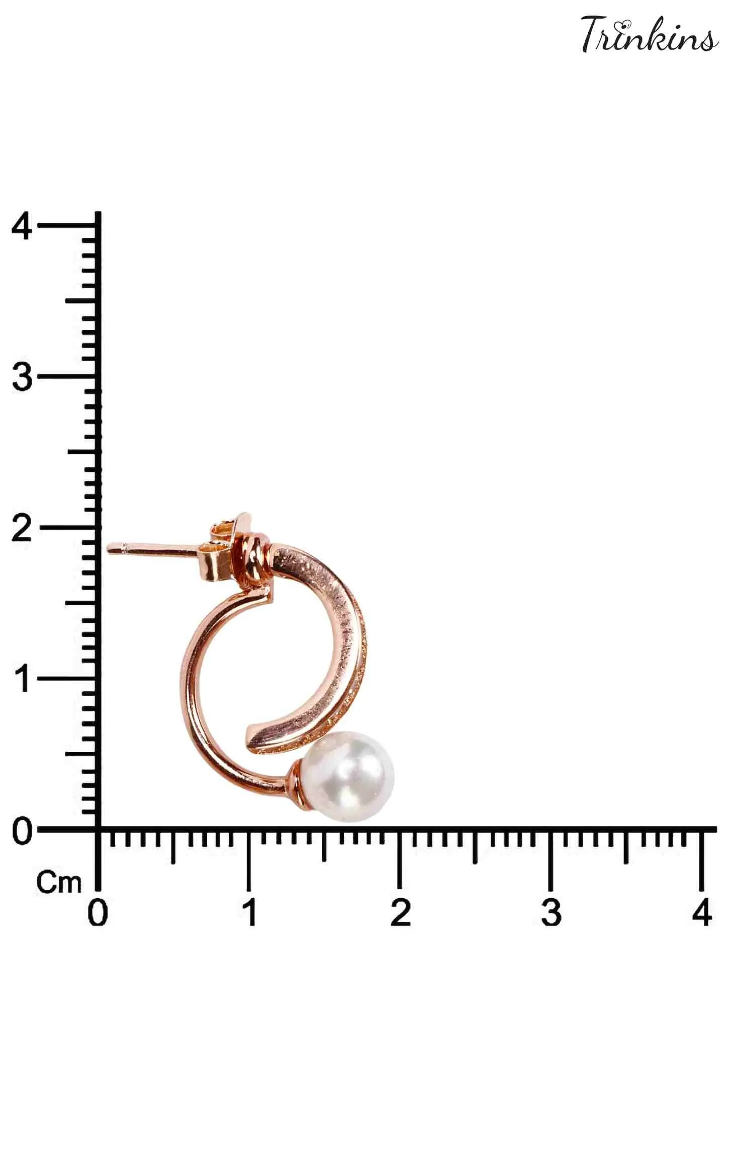 Pearl Drop Earring Rose gold