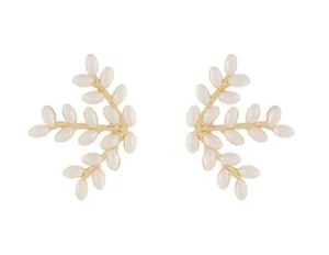 Pearl Leaf Earring