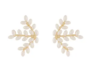 Pearl Leaf Earring