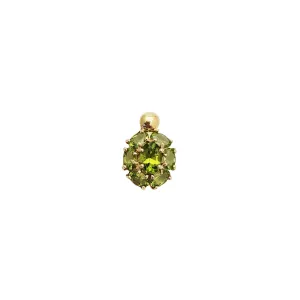 Peridot Cz Pendant (14K)