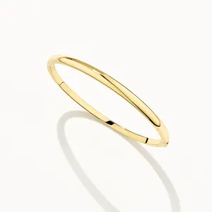 Polished Plain Bangle in Gold