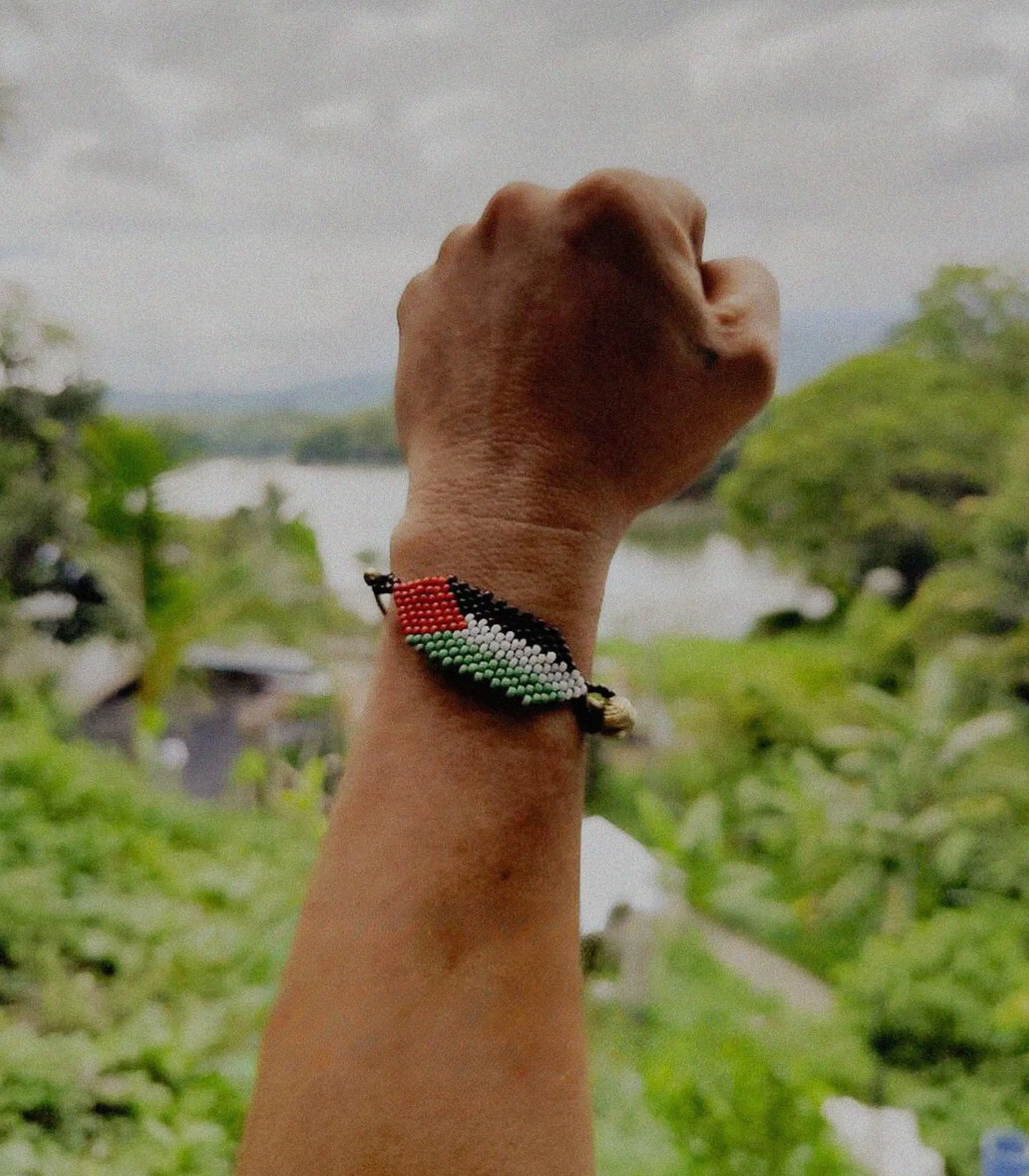 Protection & Solidarity Beaded Flag Bracelet