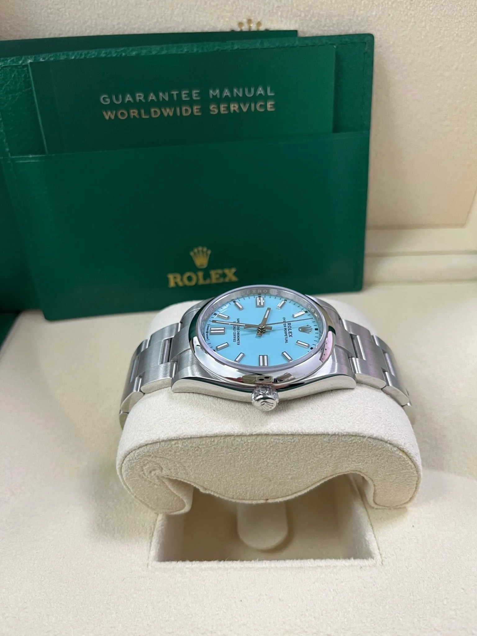 Rolex Oyster Perpetual 36mm Stainless Steel - Turquoise Dial - Oyster Bracelet (Ref# 126000)