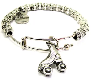 Roller Skate Metal Beaded Bracelet