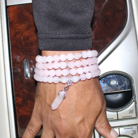 Rose Quartz Mala Prayer Beads