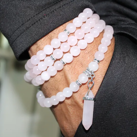 Rose Quartz Mala Prayer Beads