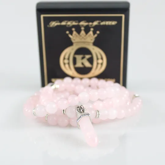 Rose Quartz Mala Prayer Beads