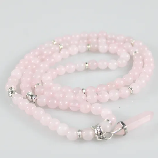 Rose Quartz Mala Prayer Beads