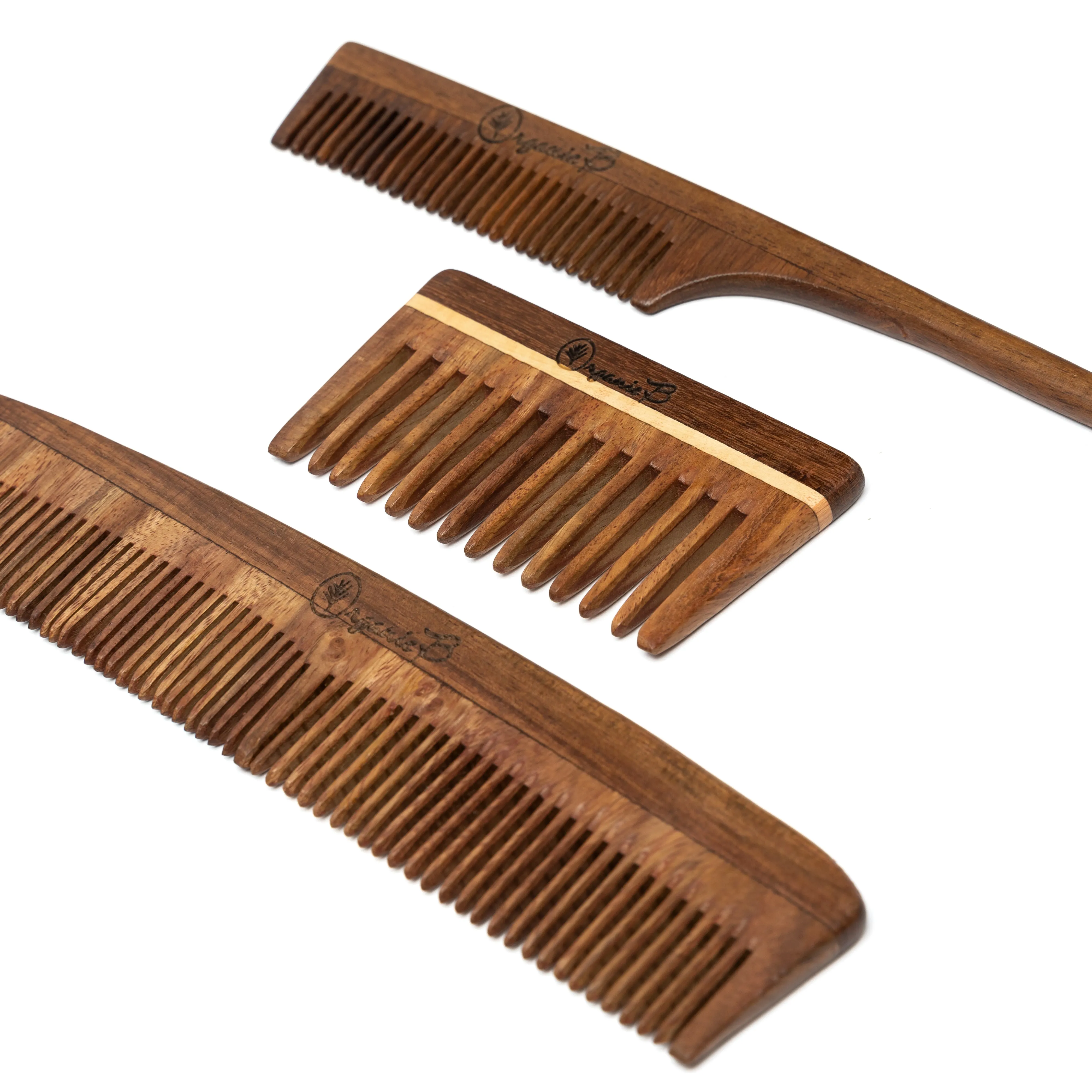 Rosewood comb combo set of 3