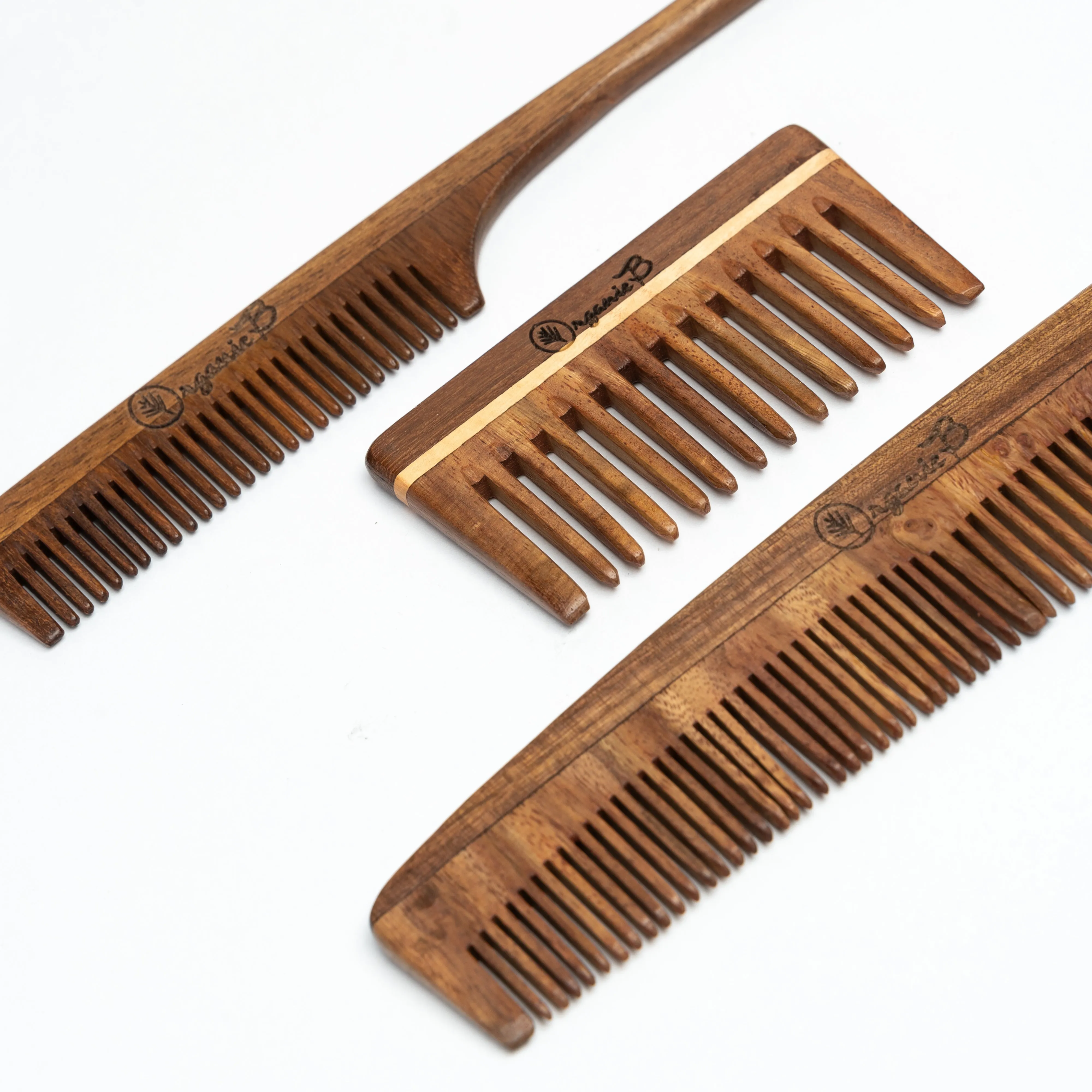 Rosewood comb combo set of 3