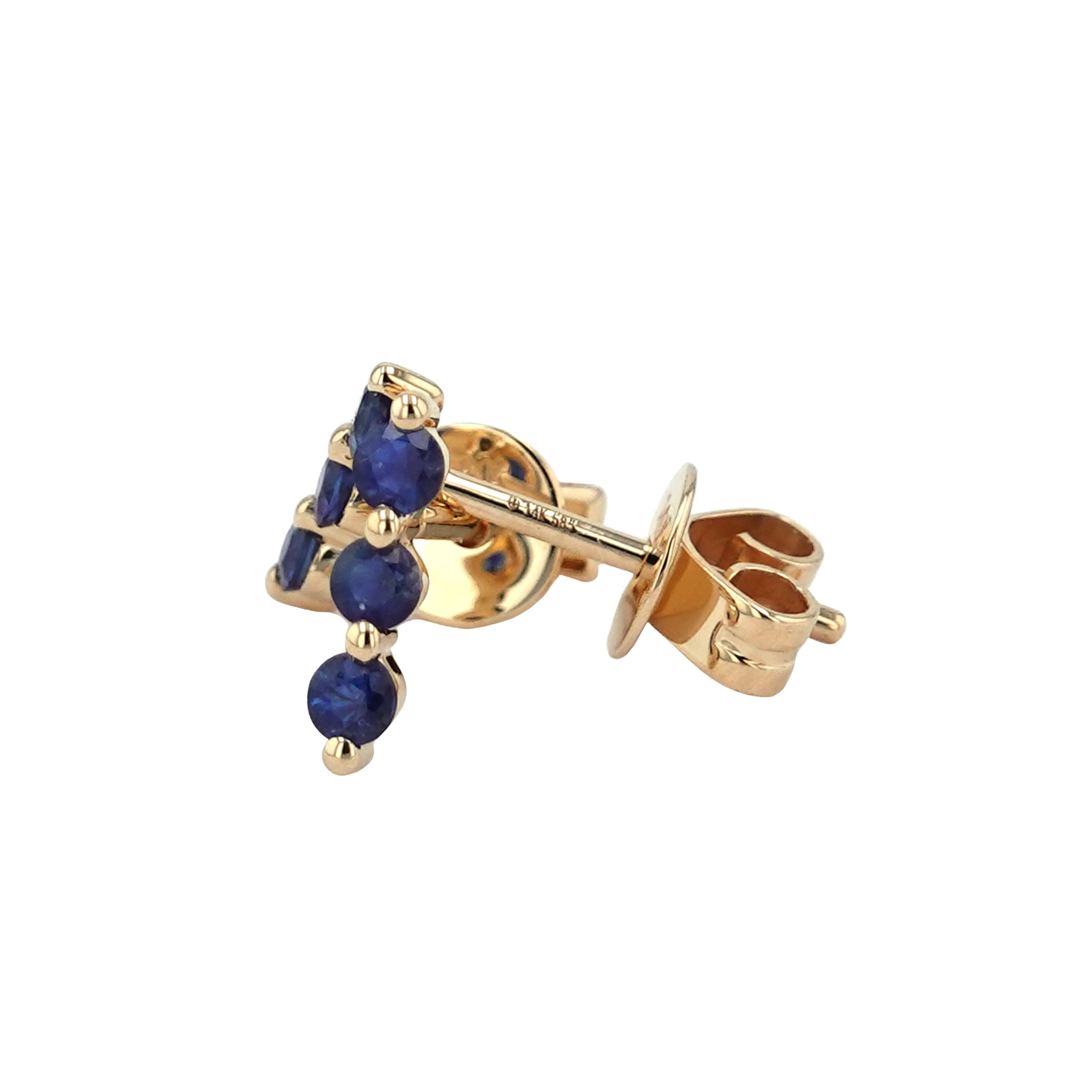 Sapphire Trio Pin Studs