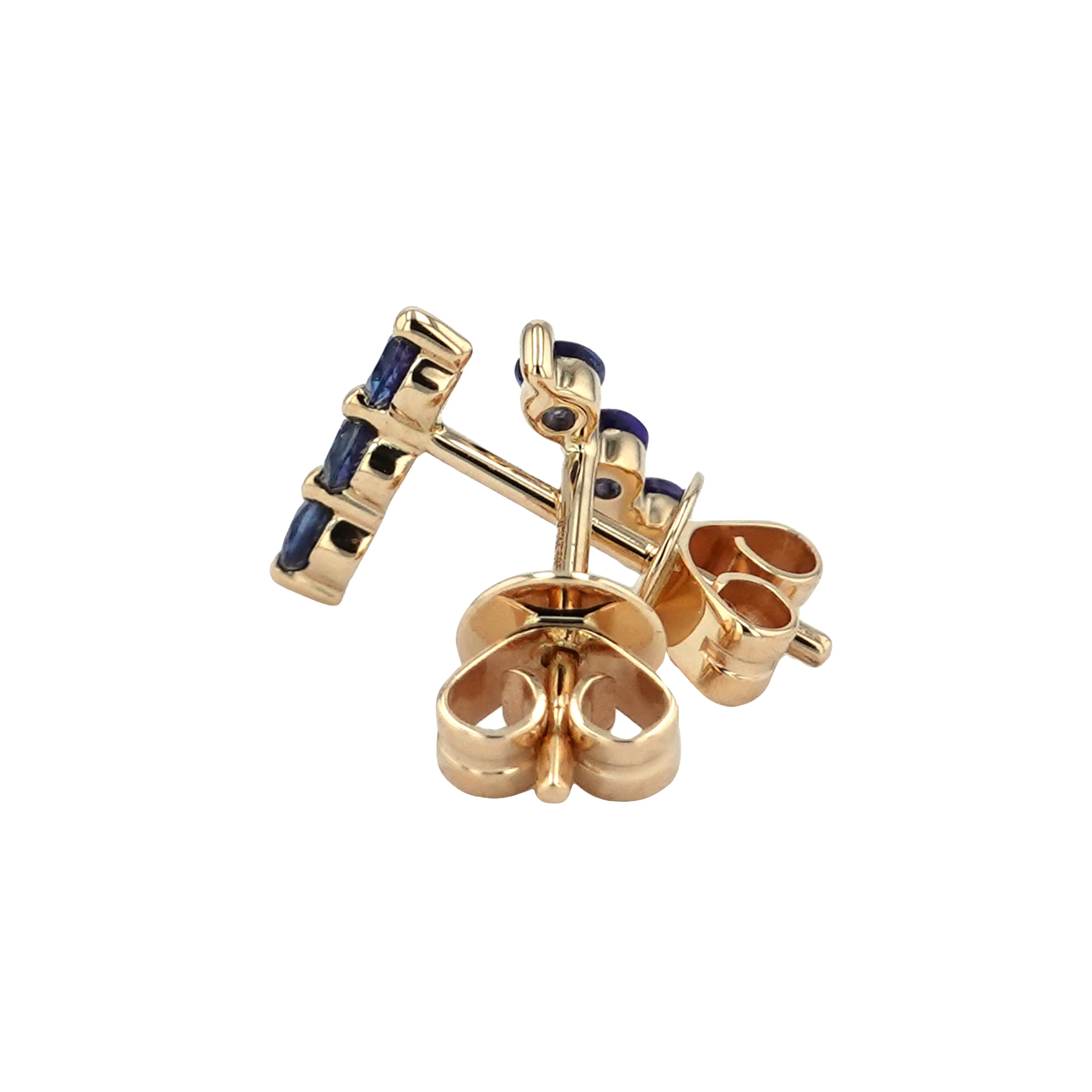 Sapphire Trio Pin Studs