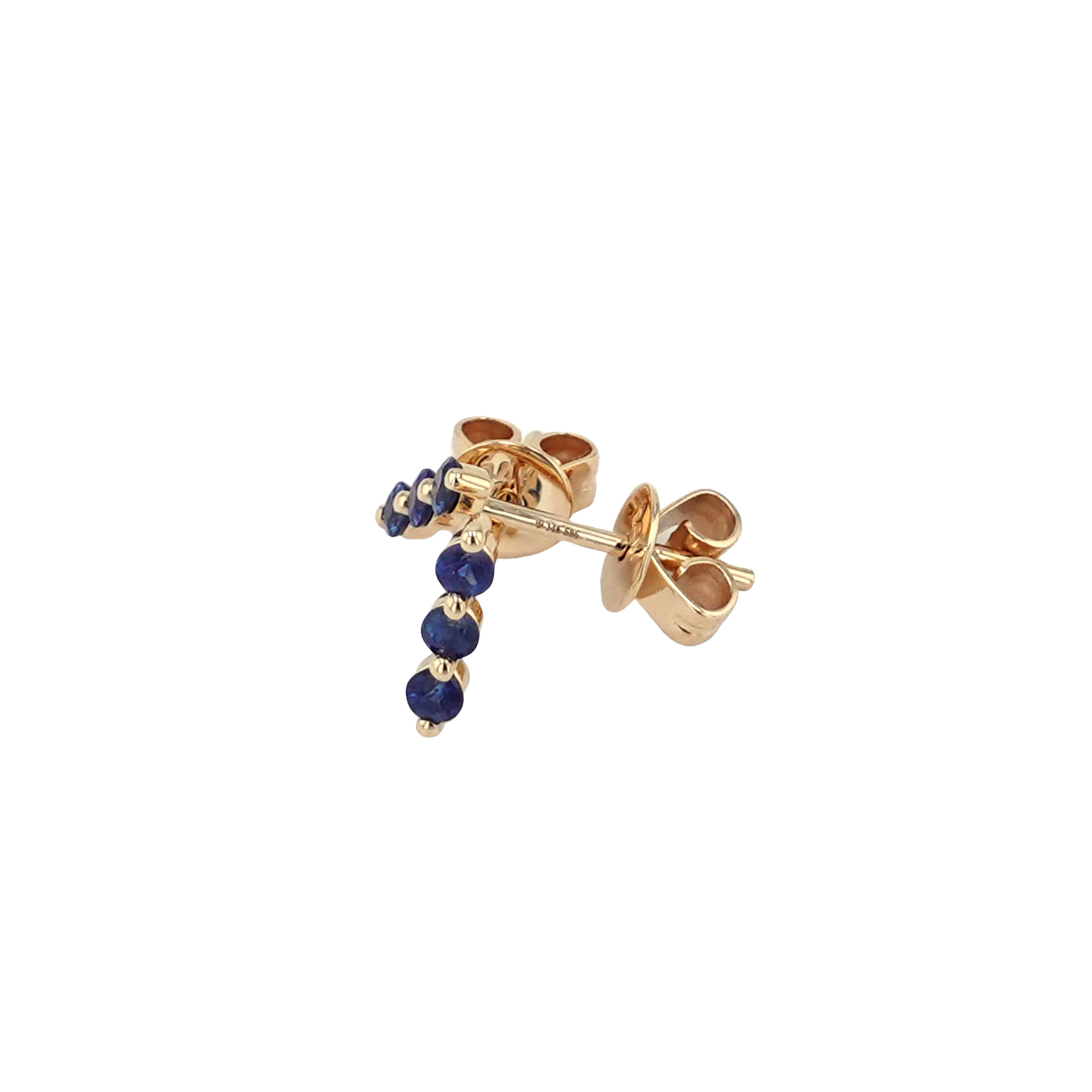 Sapphire Trio Pin Studs