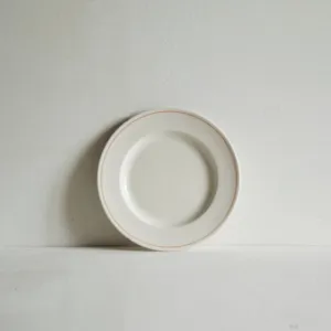 Set of Small Side Plates Coral Line - Classical Porcelain