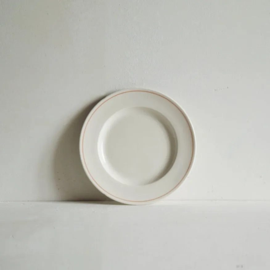 Set of Small Side Plates Coral Line - Classical Porcelain