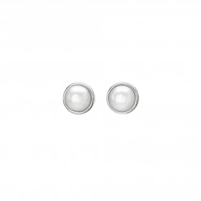 Sterling Silver Amulets Pearl Earrings DE712