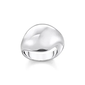 Sterling Silver Bold Elegance Organic Drop Shaped Ring TR2470-001-21