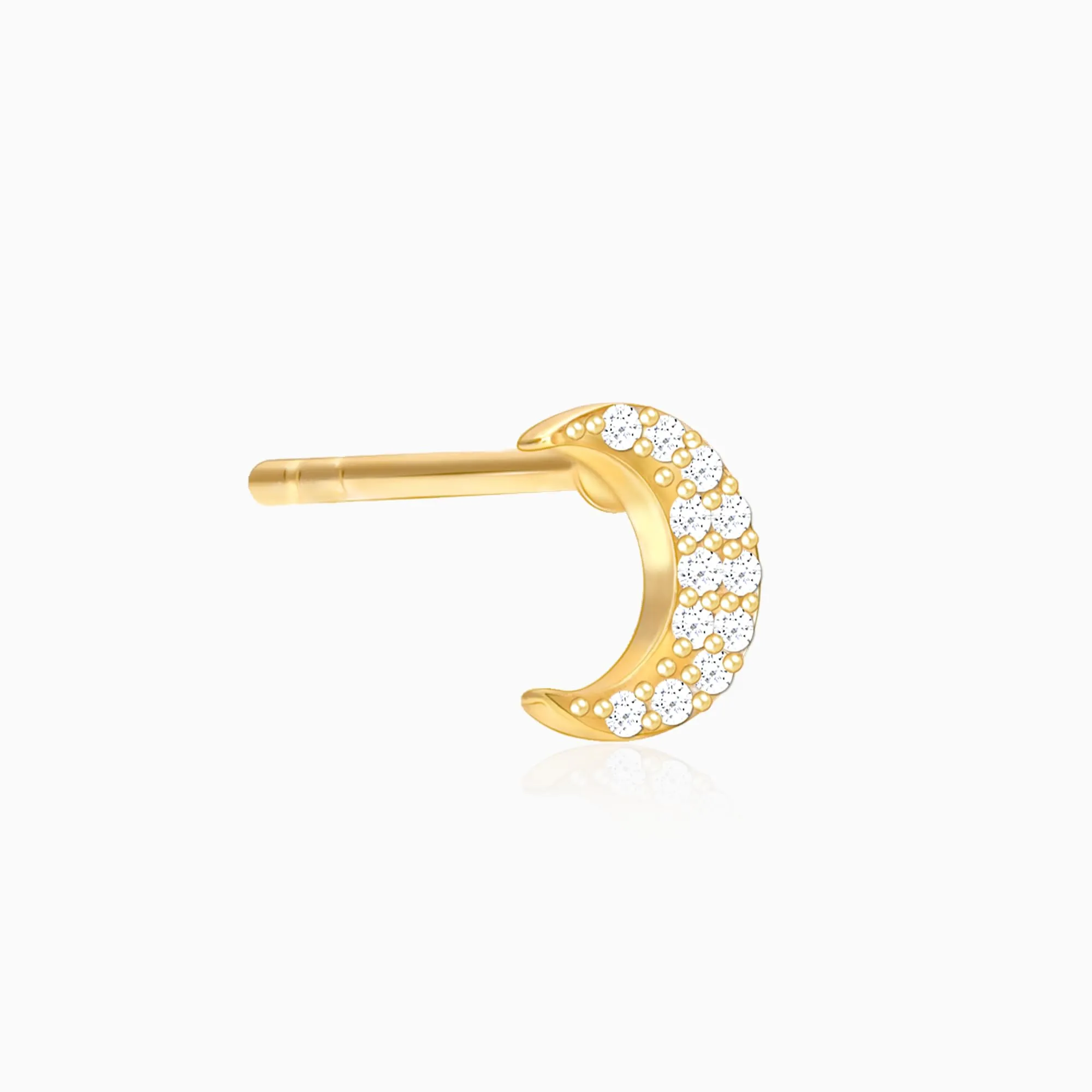 Sterling Silver Hypoallergenic 18k Gold Plated Stud Earrings