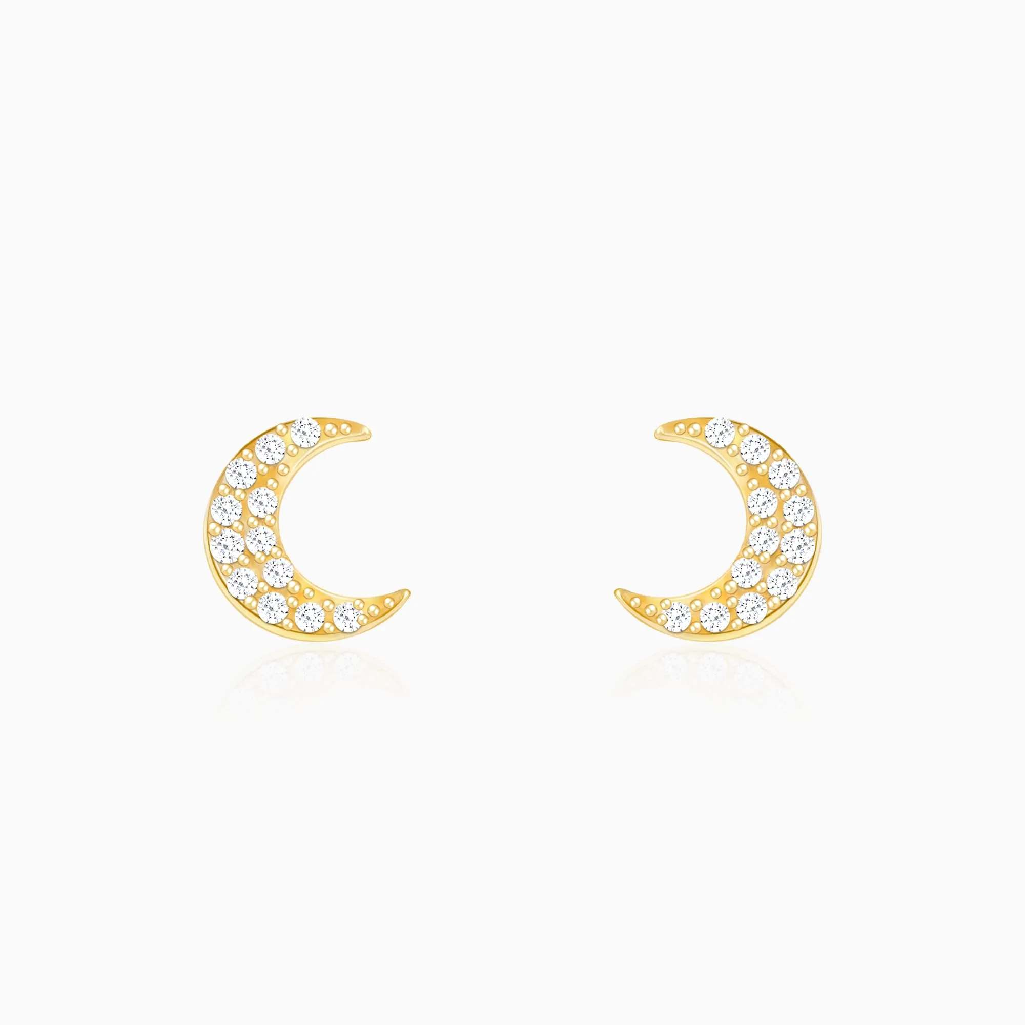 Sterling Silver Hypoallergenic 18k Gold Plated Stud Earrings