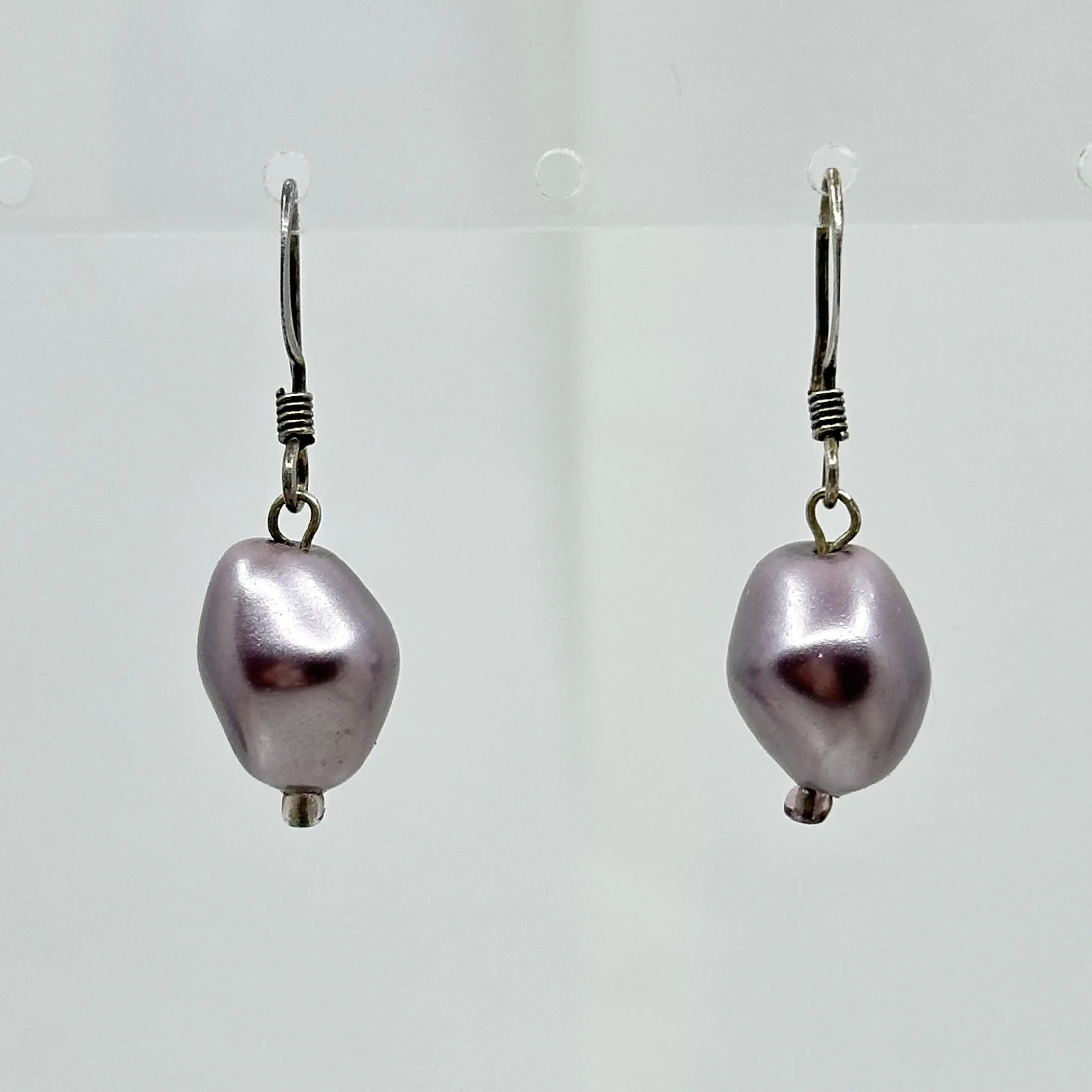 Sterling silver pearl earrings GM158