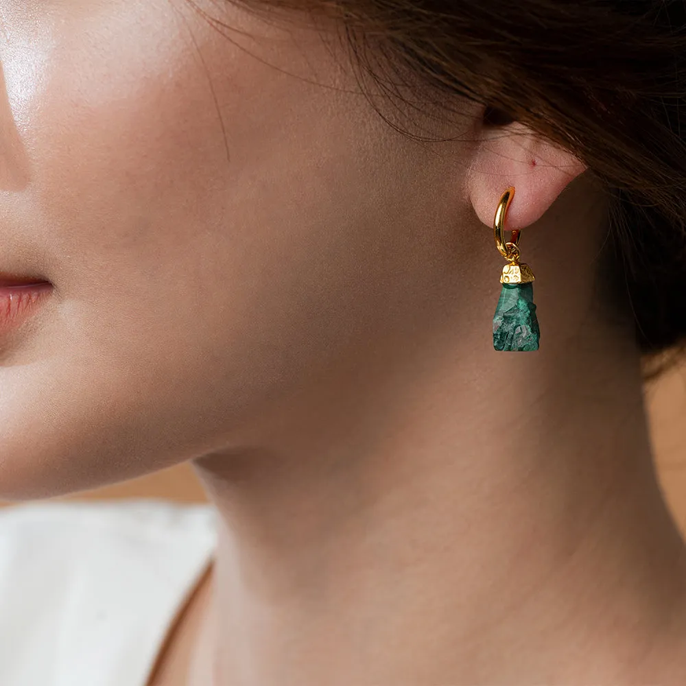 Sylvan slate - Malachite Earrings