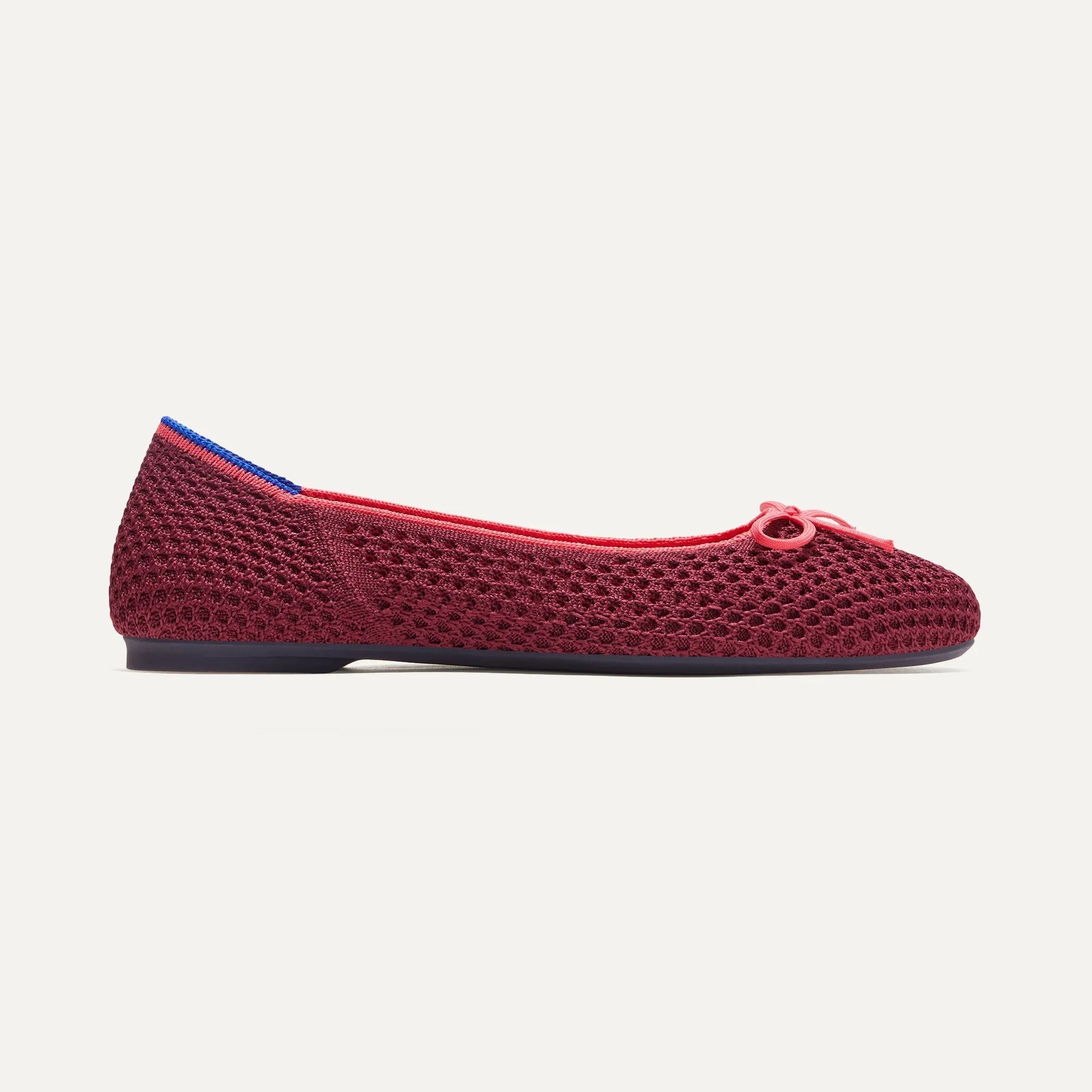 The Ballet Flat - Berry Mesh