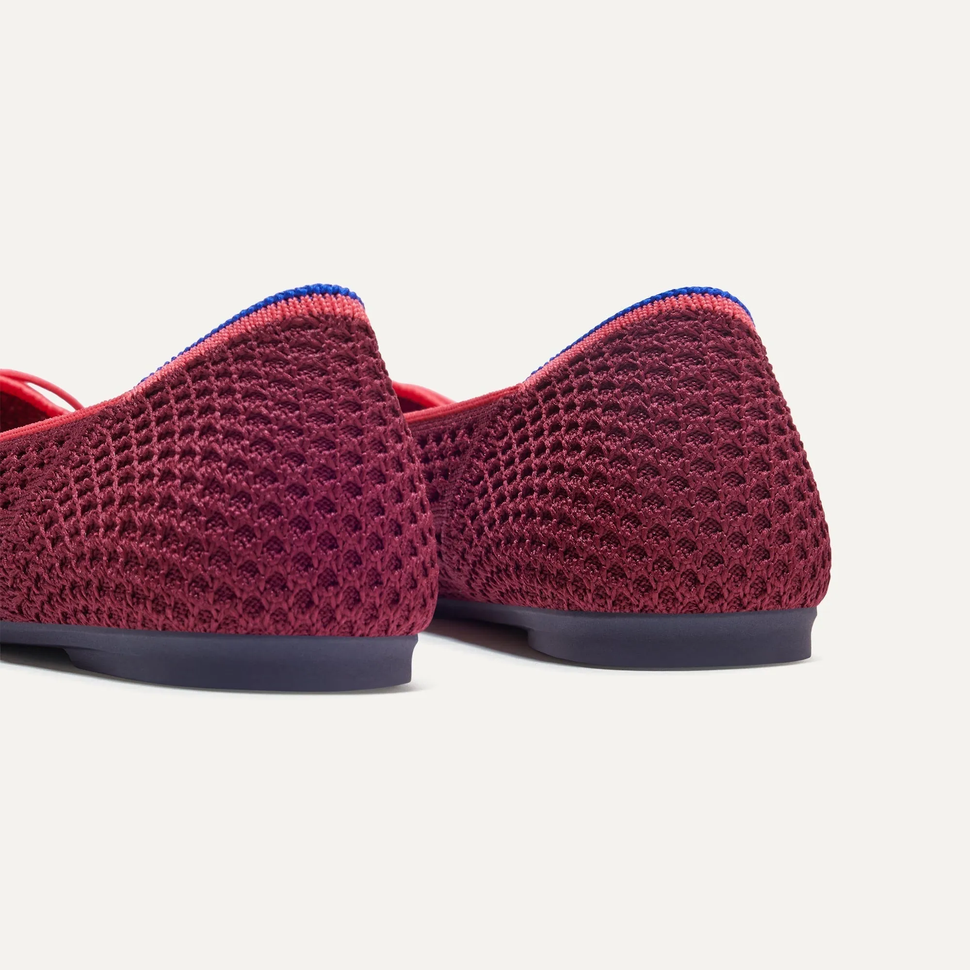 The Ballet Flat - Berry Mesh