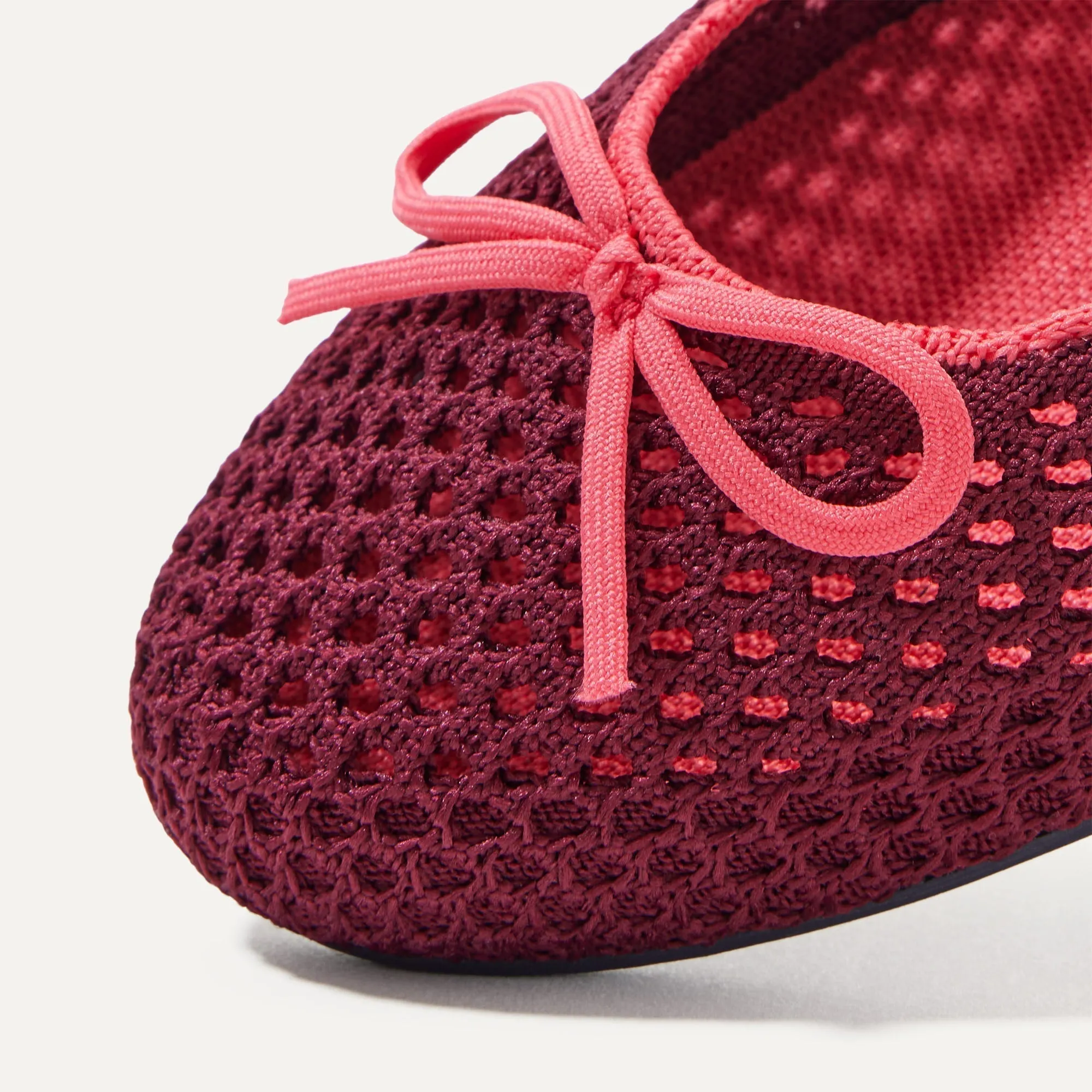 The Ballet Flat - Berry Mesh