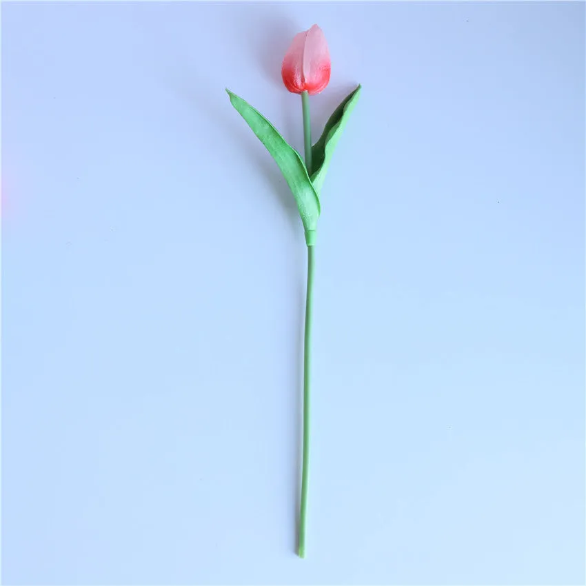 Wedding Coral Flowers Real Touch Tulips 30pcs