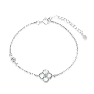 White Shell Clover Bracelet